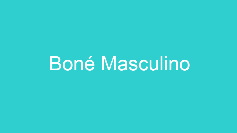 Boné Masculino