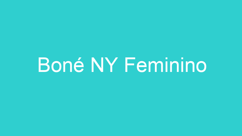 Boné NY Feminino