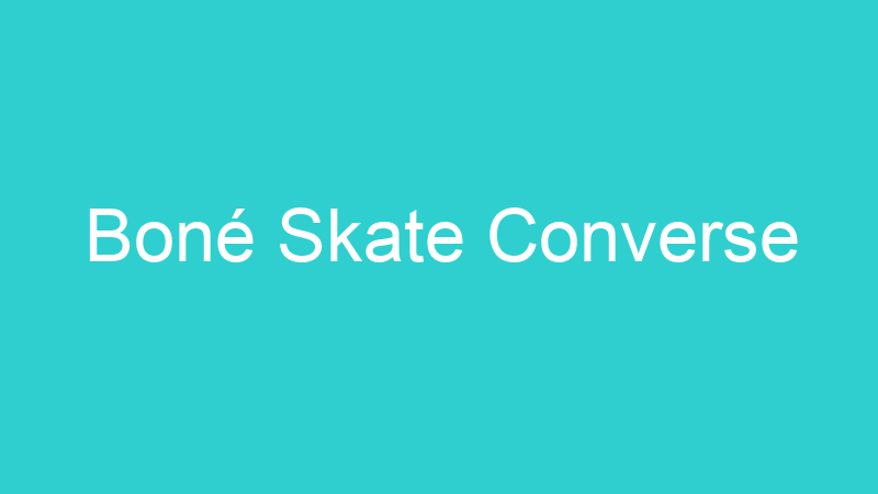 Boné Skate Converse
