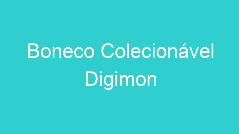 Boneco Colecionável Digimon