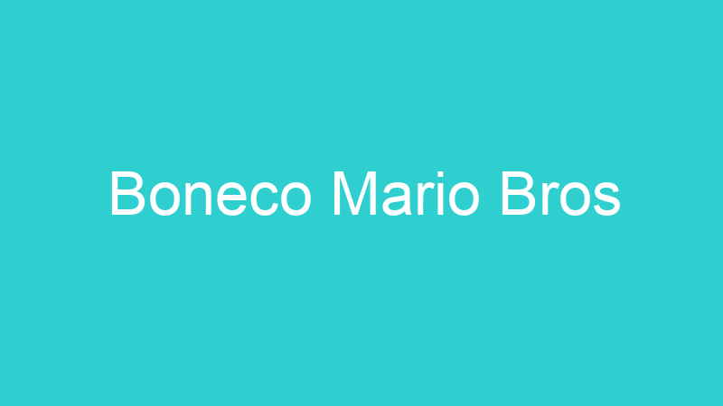 Boneco Mario Bros