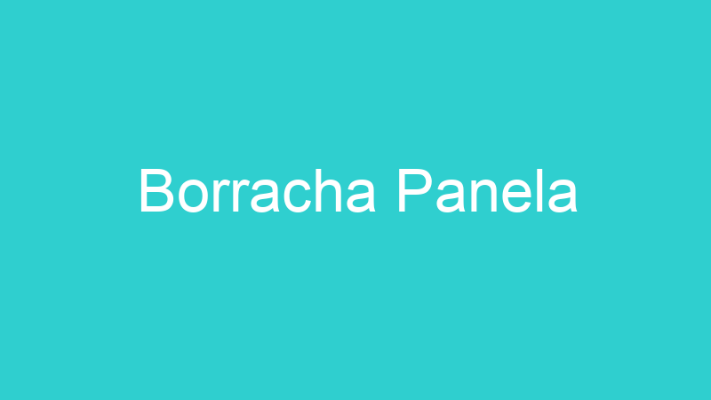 Borracha Panela