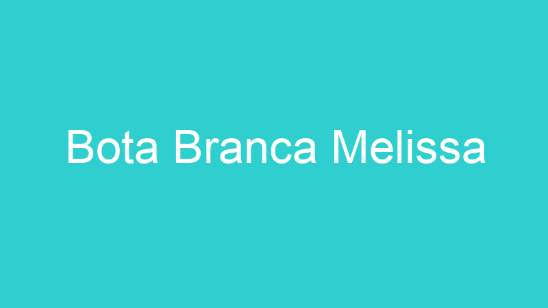 Bota Branca Melissa