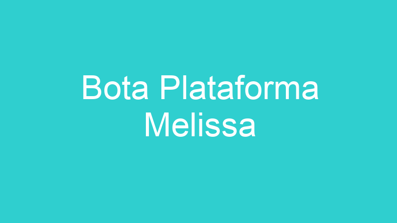 Bota Plataforma Melissa