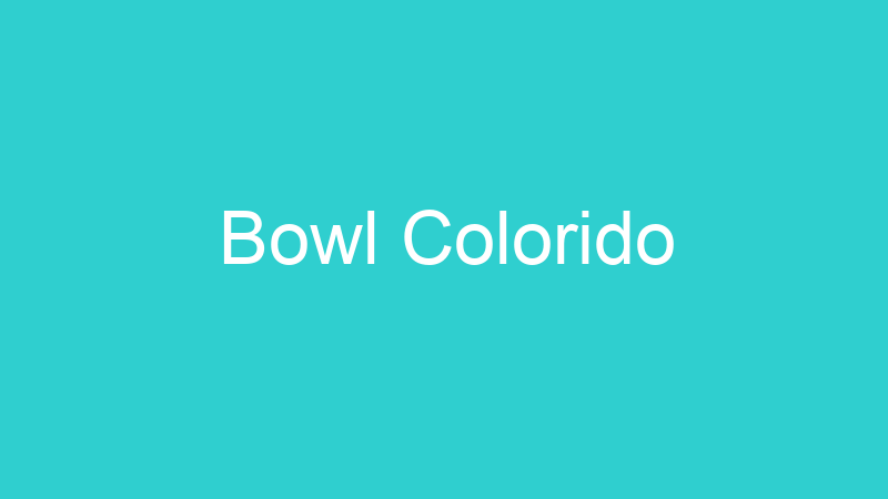 Bowl Colorido