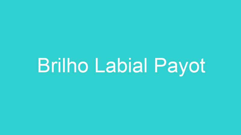 Brilho Labial Payot