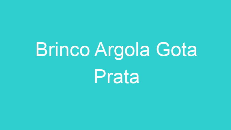Brinco Argola Gota Prata