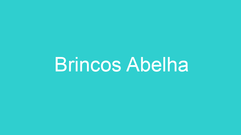 Brincos Abelha