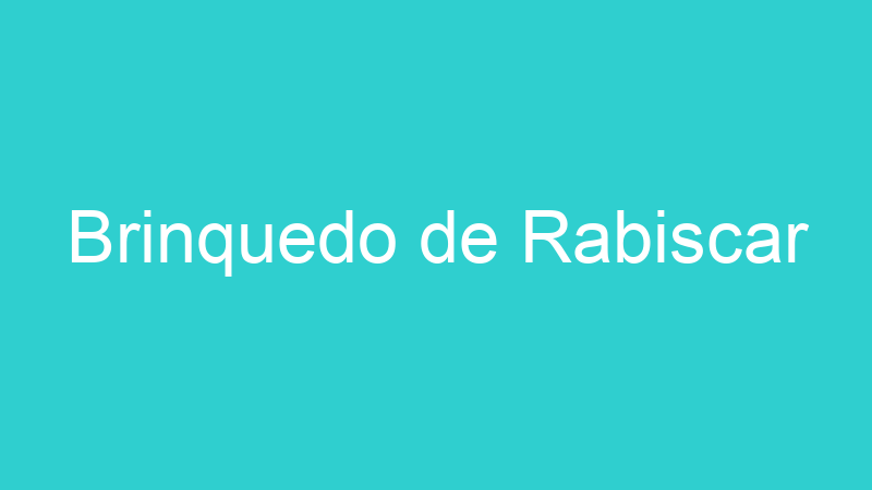Brinquedo de Rabiscar