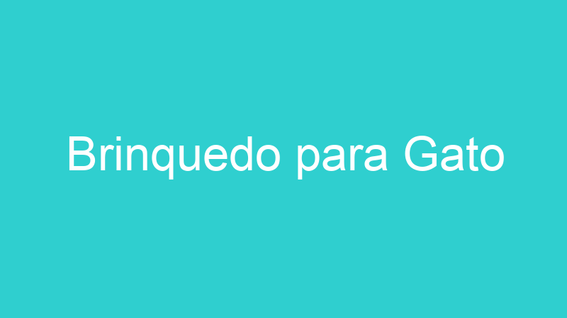 Brinquedo para Gato