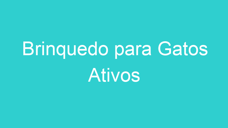 Brinquedo para Gatos Ativos