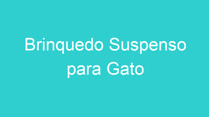 Brinquedo Suspenso para Gato