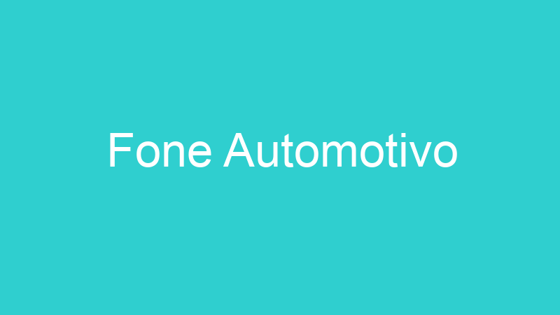 Fone Automotivo