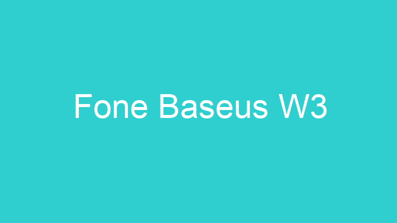 Fone Baseus W3