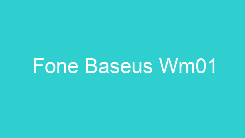 Fone Baseus Wm01