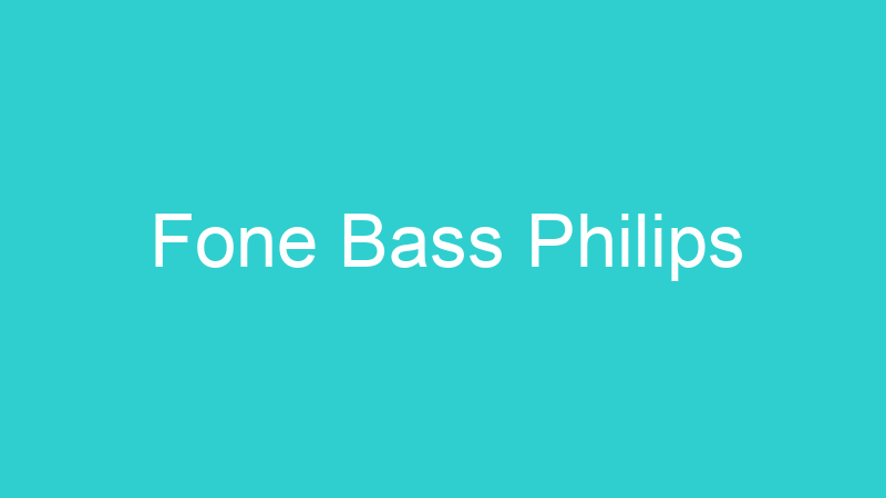 Fone Bass Philips