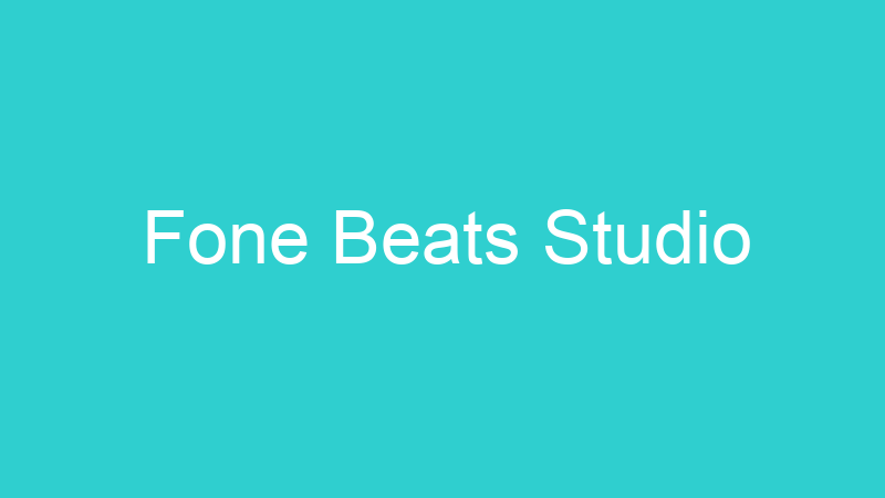 Fone Beats Studio