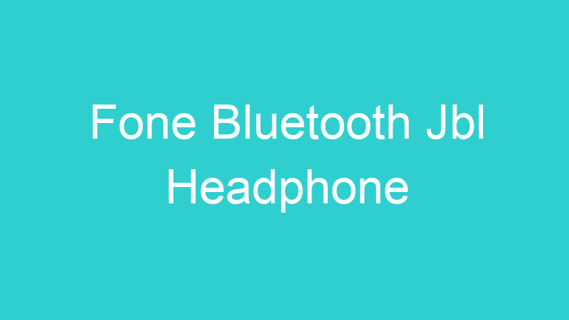 Fone Bluetooth Jbl Headphone