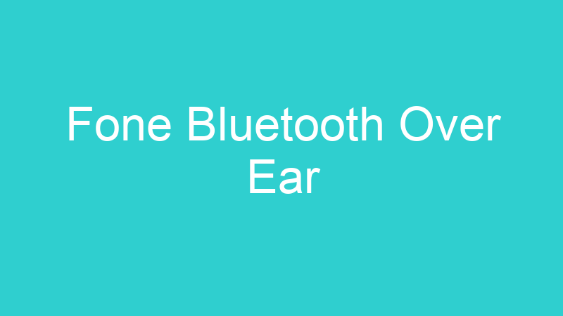 Fone Bluetooth Over Ear