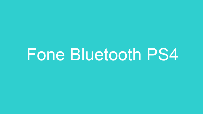 Fone Bluetooth PS4