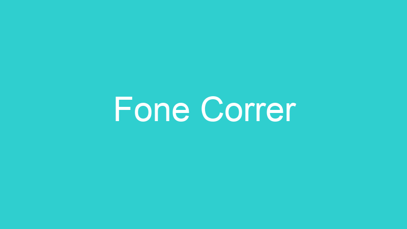 Fone Correr