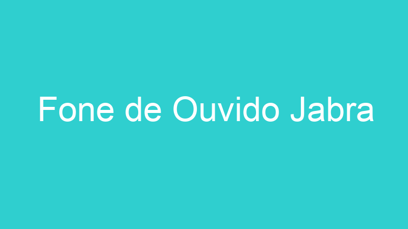Fone de Ouvido Jabra