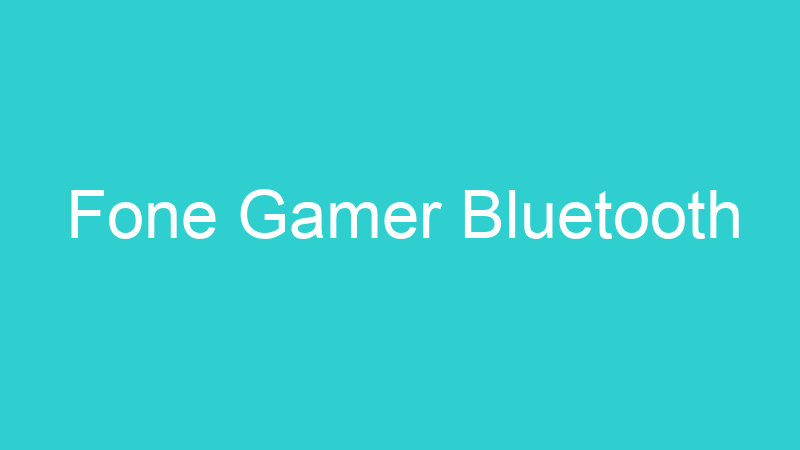 Fone Gamer Bluetooth