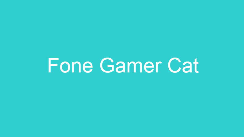 Fone Gamer Cat