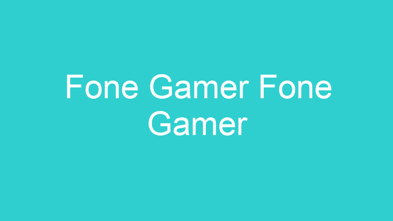 Fone Gamer Fone Gamer