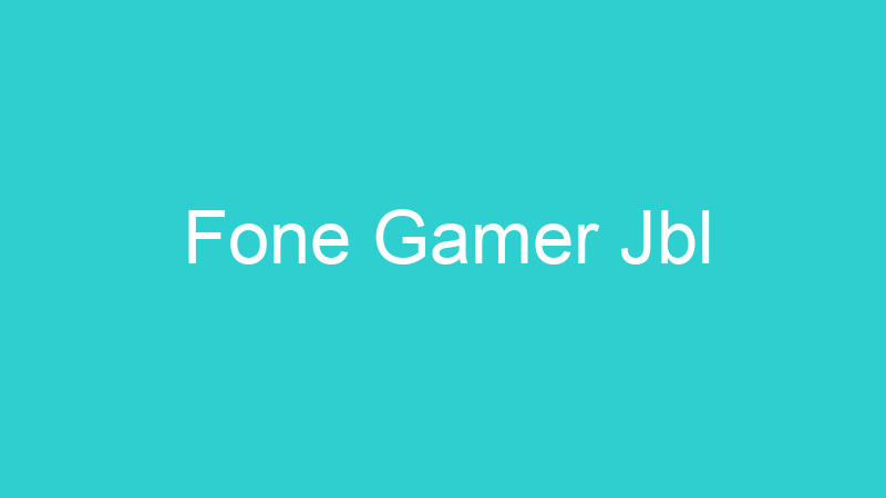 Fone Gamer Jbl