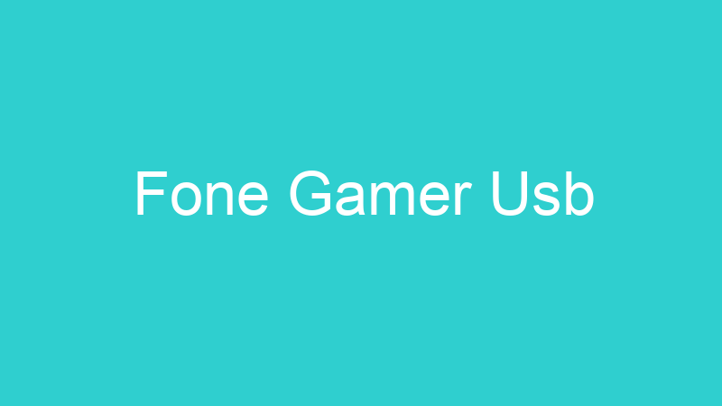 Fone Gamer Usb