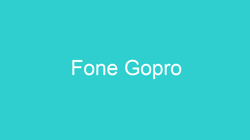 Fone Gopro