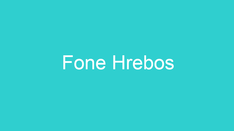 Fone Hrebos