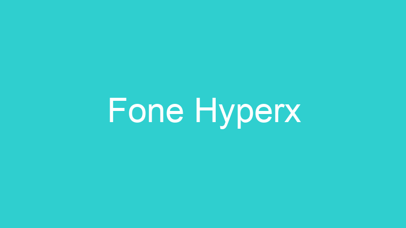 Fone Hyperx