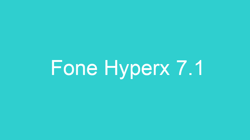 Fone Hyperx 7.1