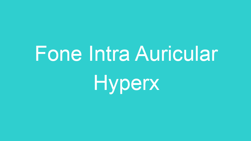 Fone Intra Auricular Hyperx