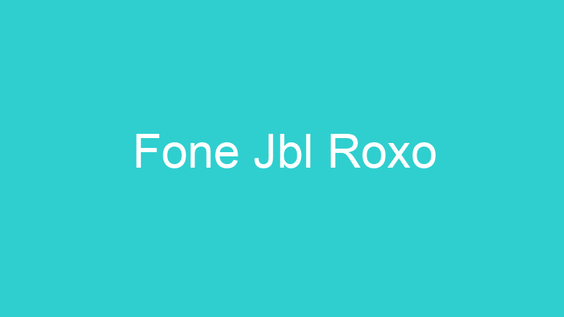 Fone Jbl Roxo