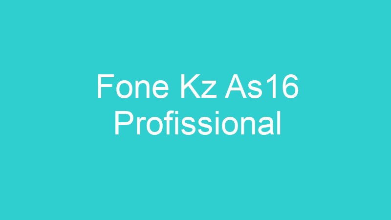 Fone Kz As16 Profissional