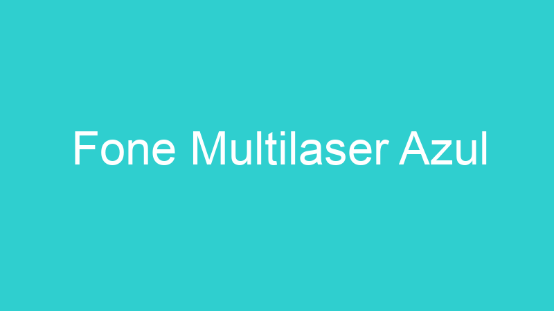 Fone Multilaser Azul