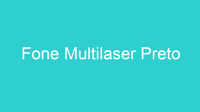 Fone Multilaser Preto