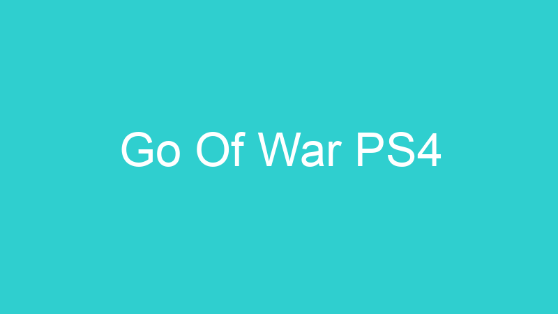 Go Of War PS4