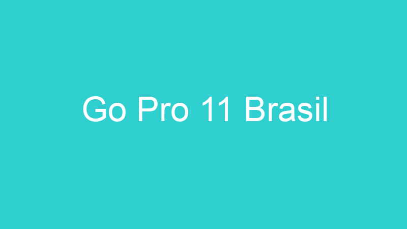 Go Pro 11 Brasil