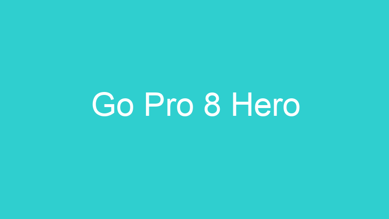 Go Pro 8 Hero