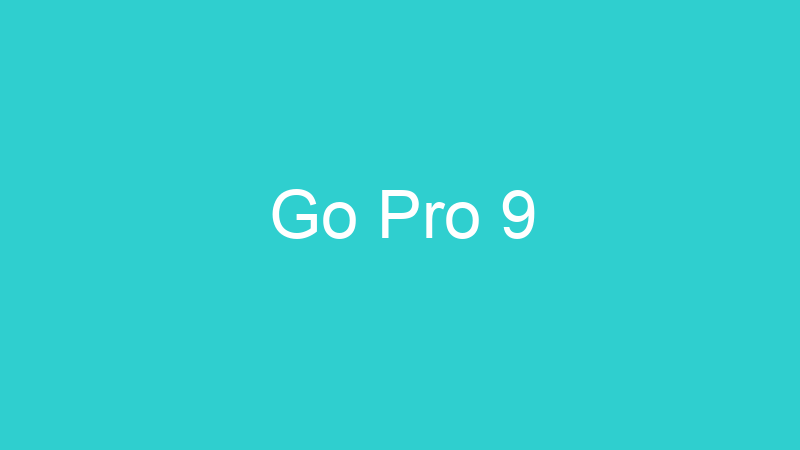 Go Pro 9