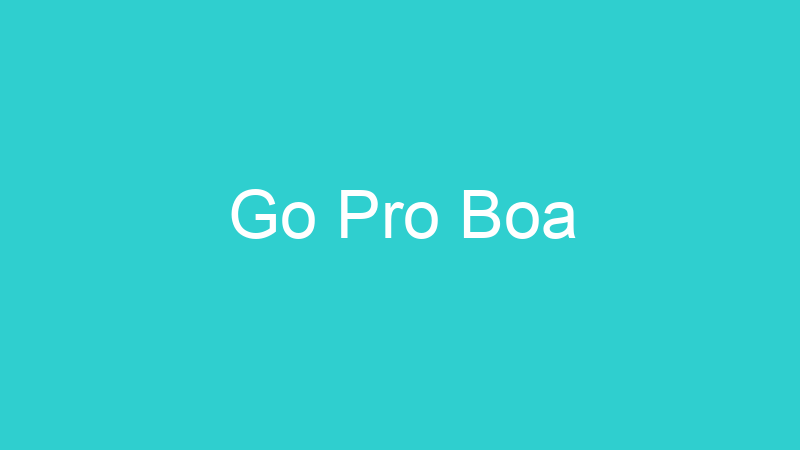 Go Pro Boa