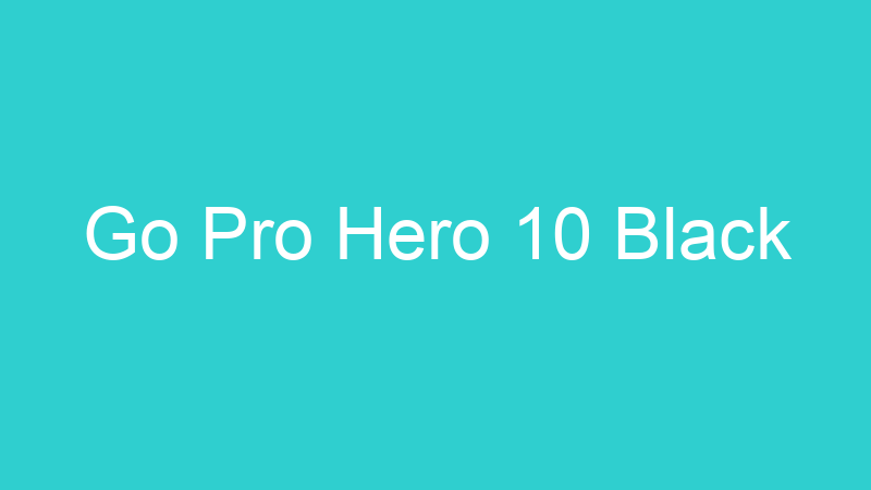 Go Pro Hero 10 Black