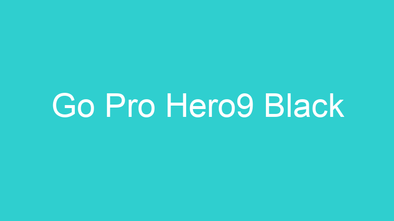 Go Pro Hero9 Black