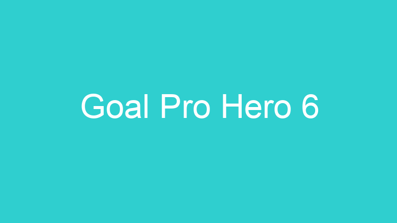 Goal Pro Hero 6