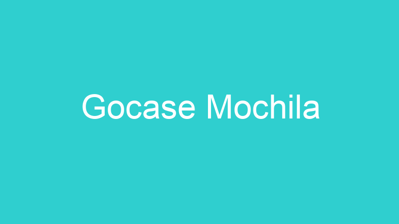 Gocase Mochila