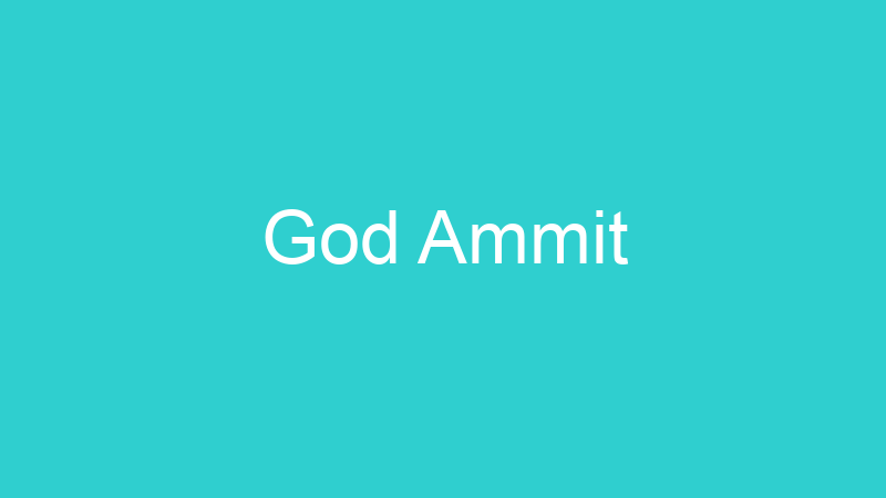 God Ammit